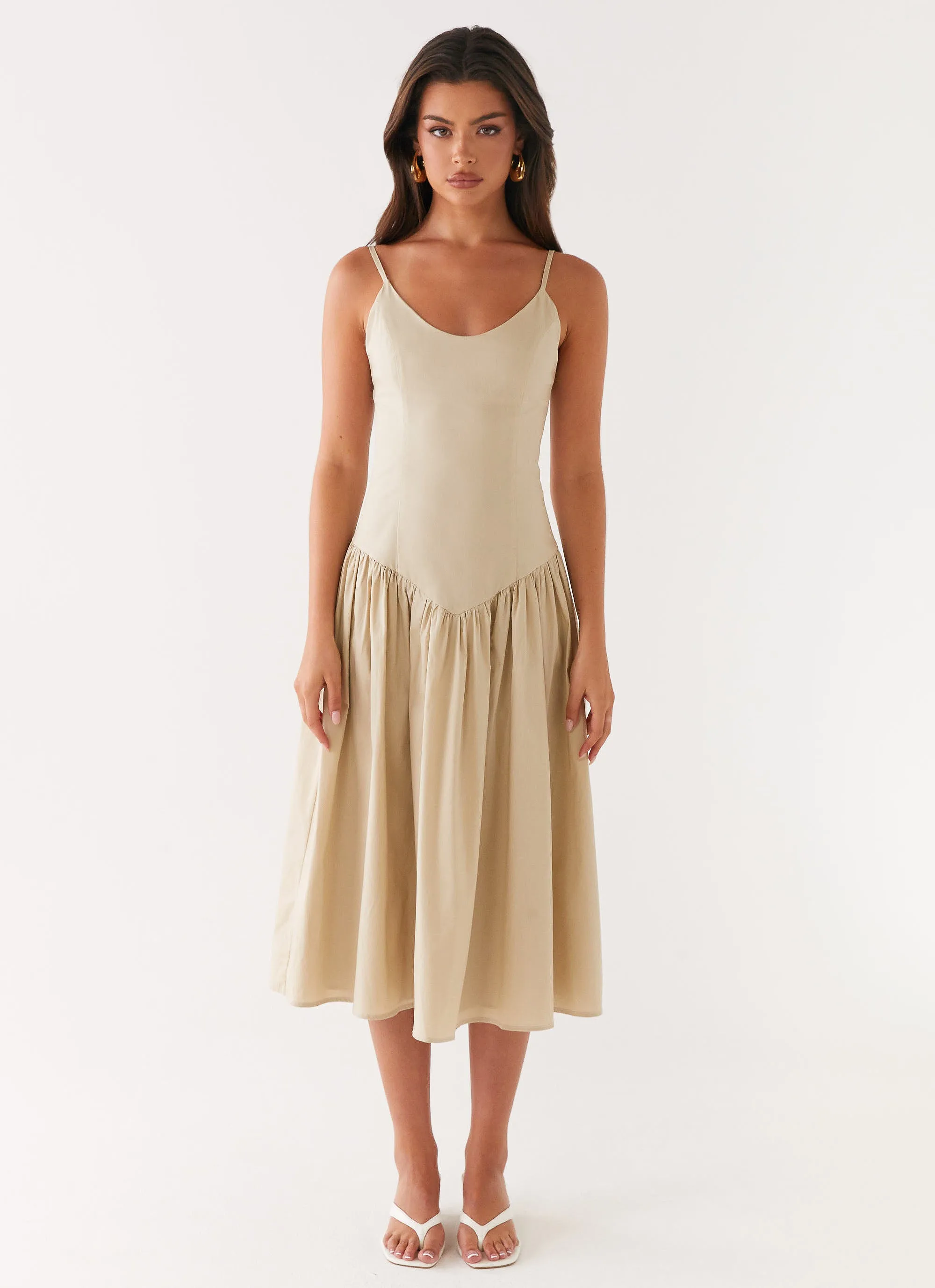 Azalea Midi Dress - Beige sold by Peppermayo product image thumbnail 2
