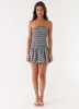 Martell Mini Dress - Black Gingham sold by Peppermayo