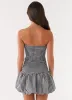 Martell Mini Dress - Black Gingham sold by Peppermayo