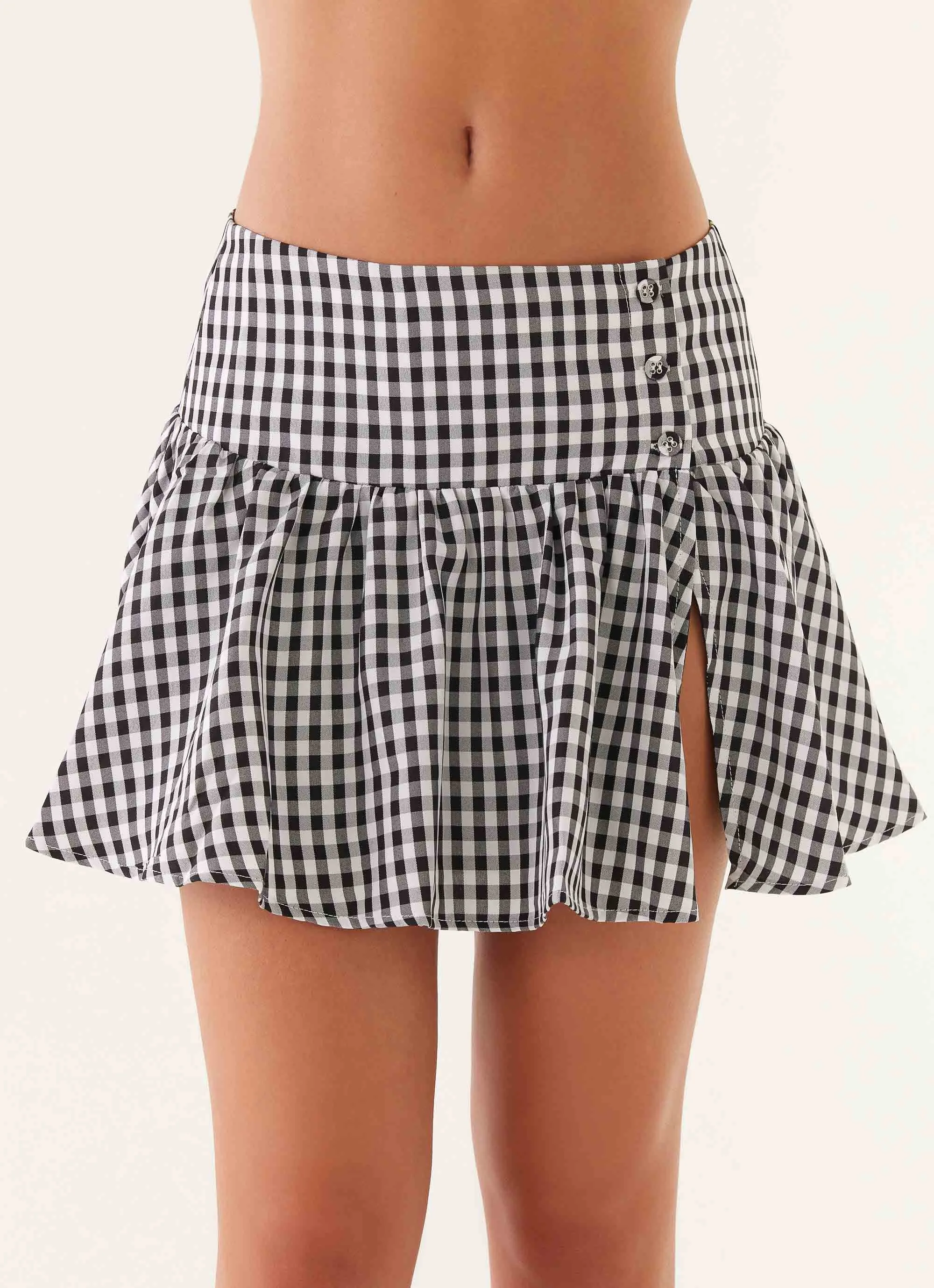 Bellamy Mini Skirt - Black Gingham sold by Peppermayo product image thumbnail 5