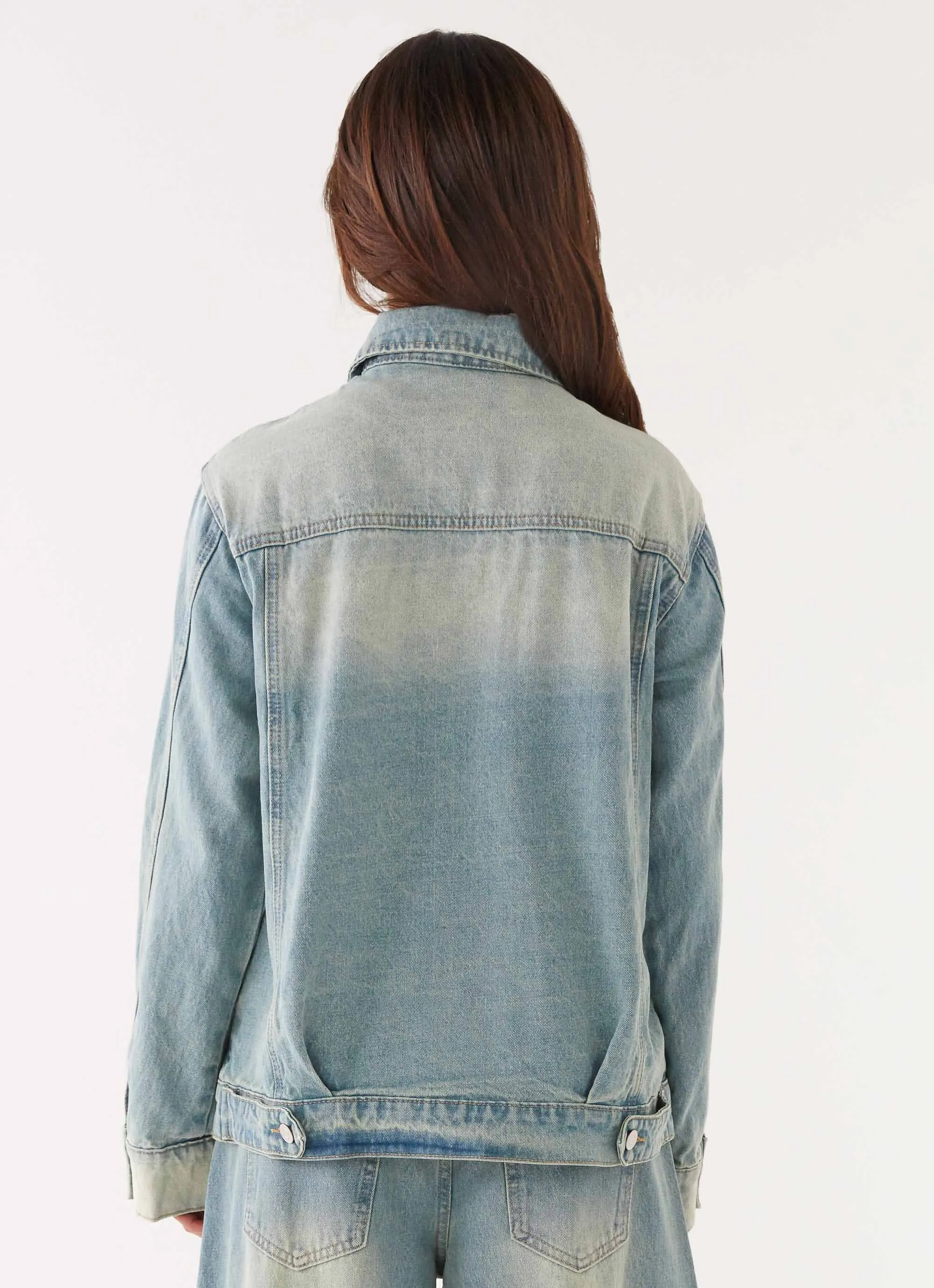 Maxwell Denim Jacket - Washed Blue sold by Peppermayo product image thumbnail 3