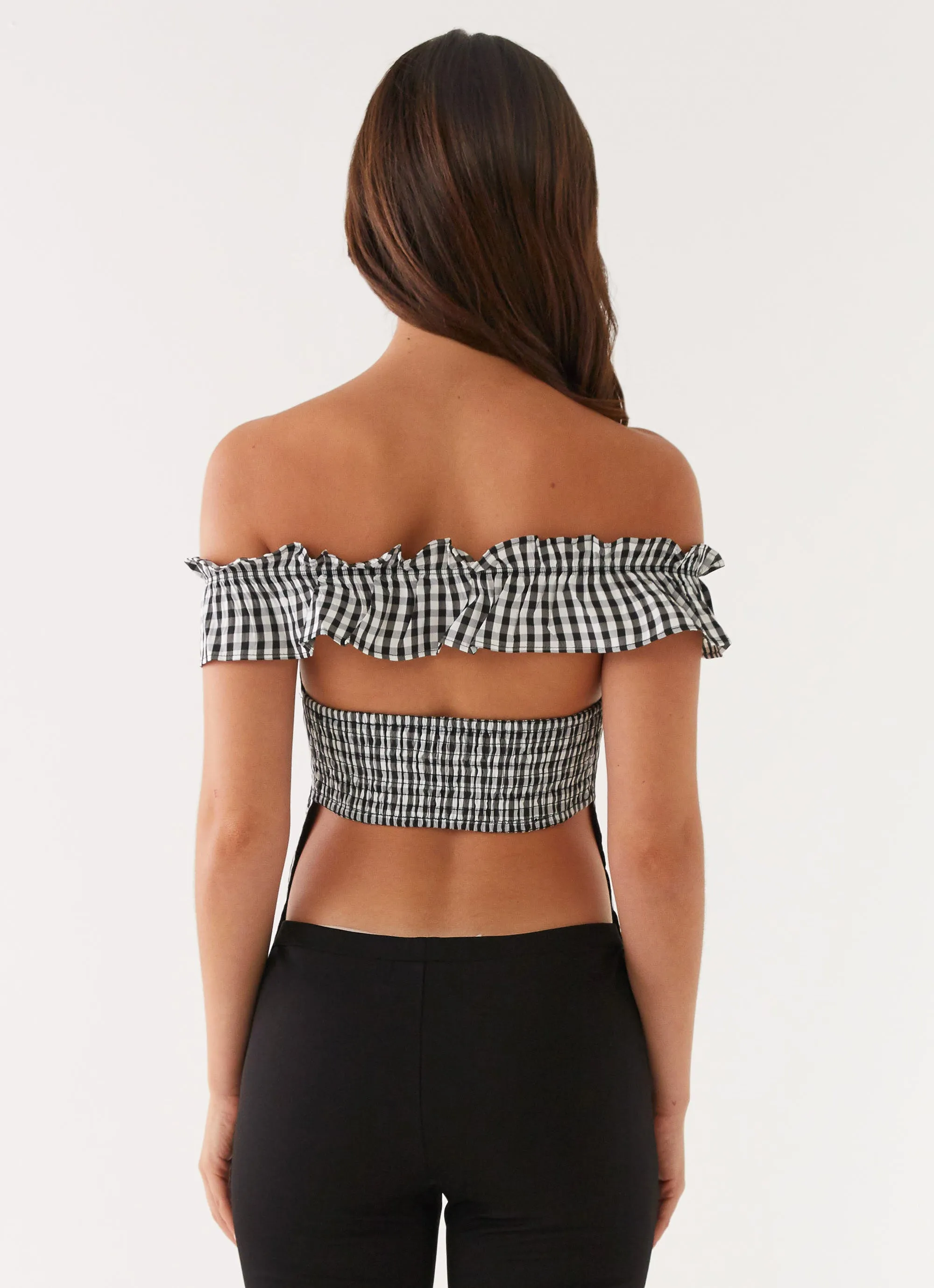 Gwyneth Top - Black Gingham sold by Peppermayo product image thumbnail 4