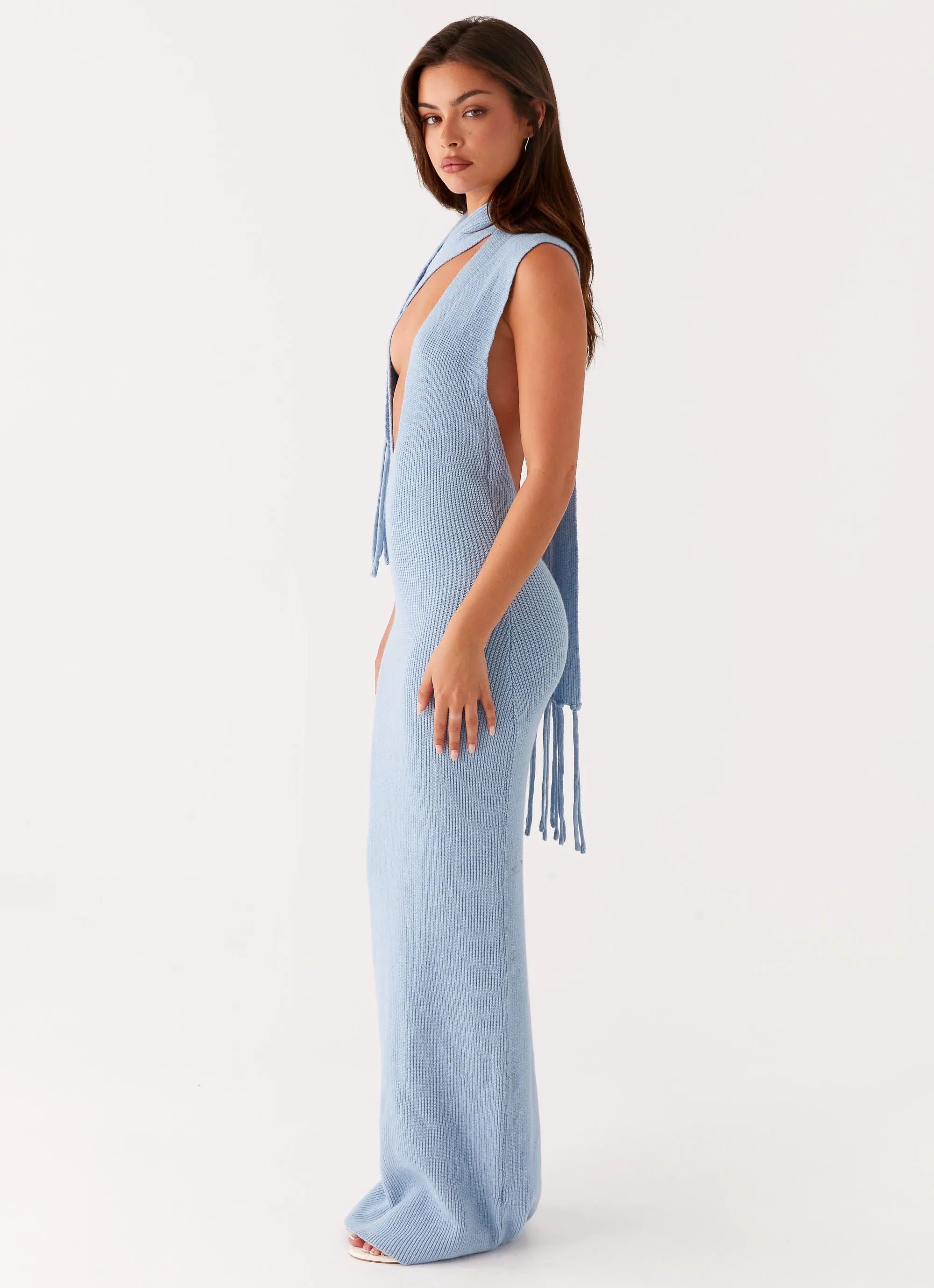 Raine Knit Maxi Dress - Blue sold by Peppermayo product image thumbnail 2