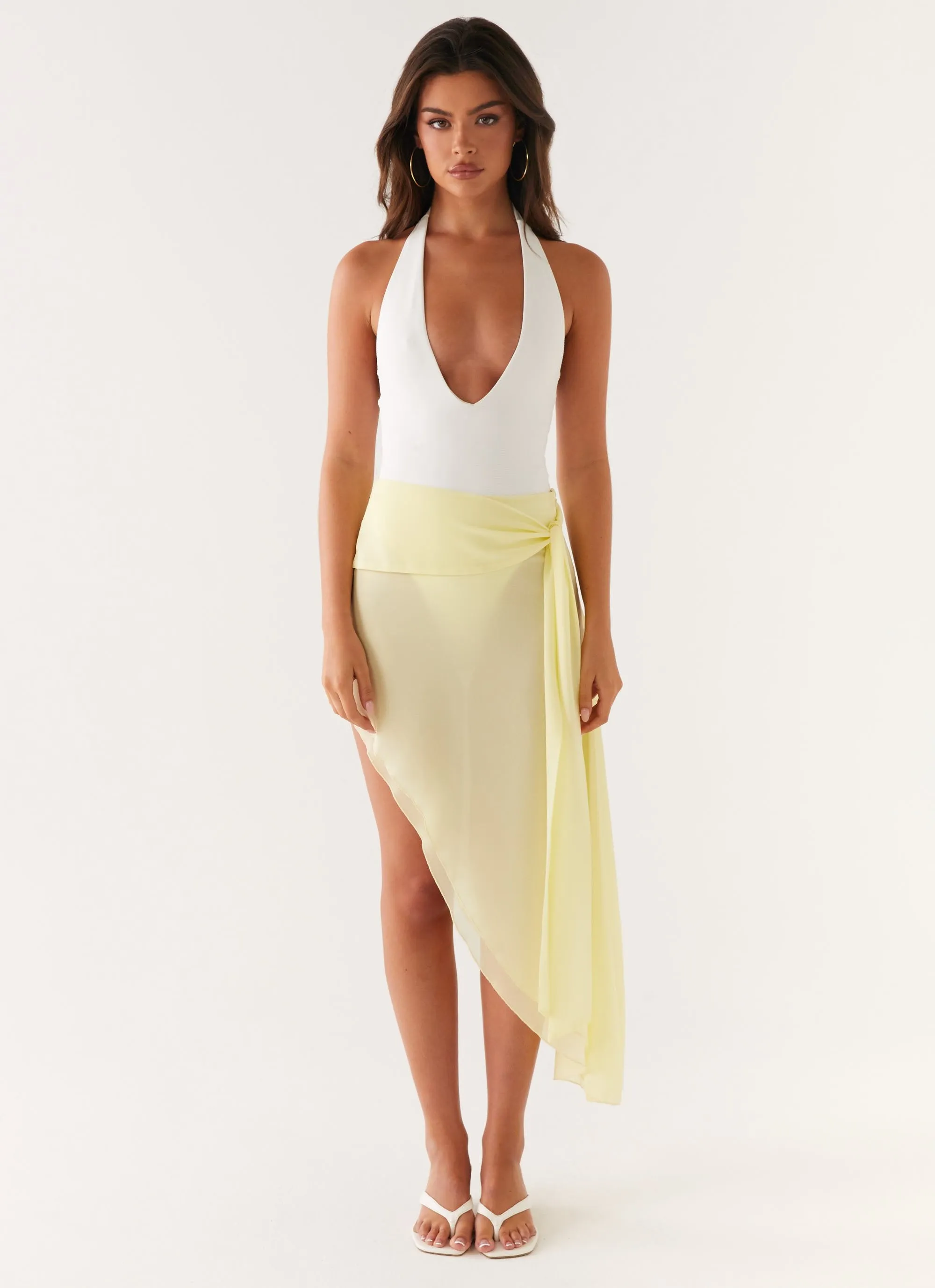 Tilly Swim Skirt - Pastel Yellow sold by Peppermayo