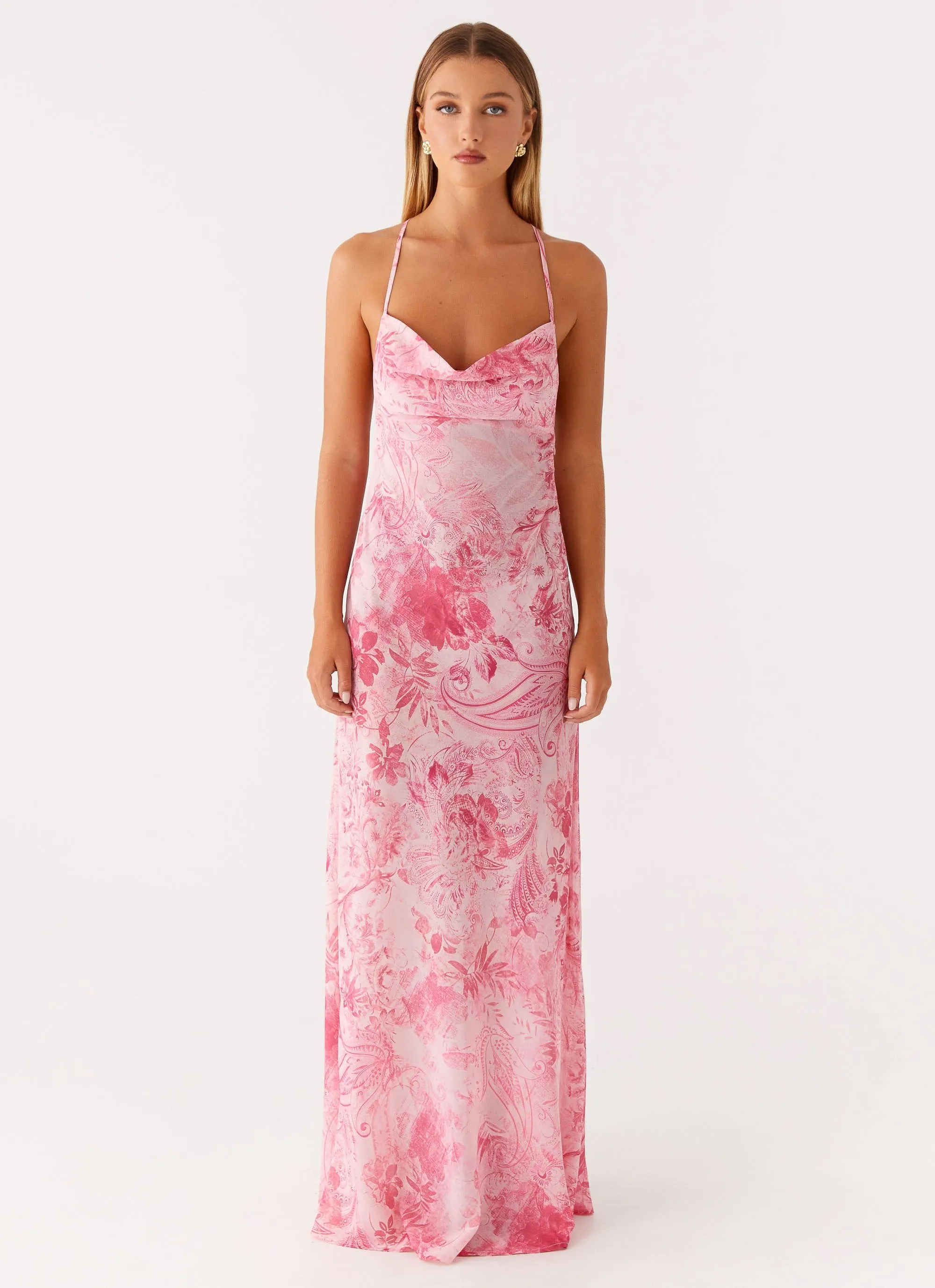 Tara Maxi Dress - Pink Print sold by Peppermayo product image thumbnail 3