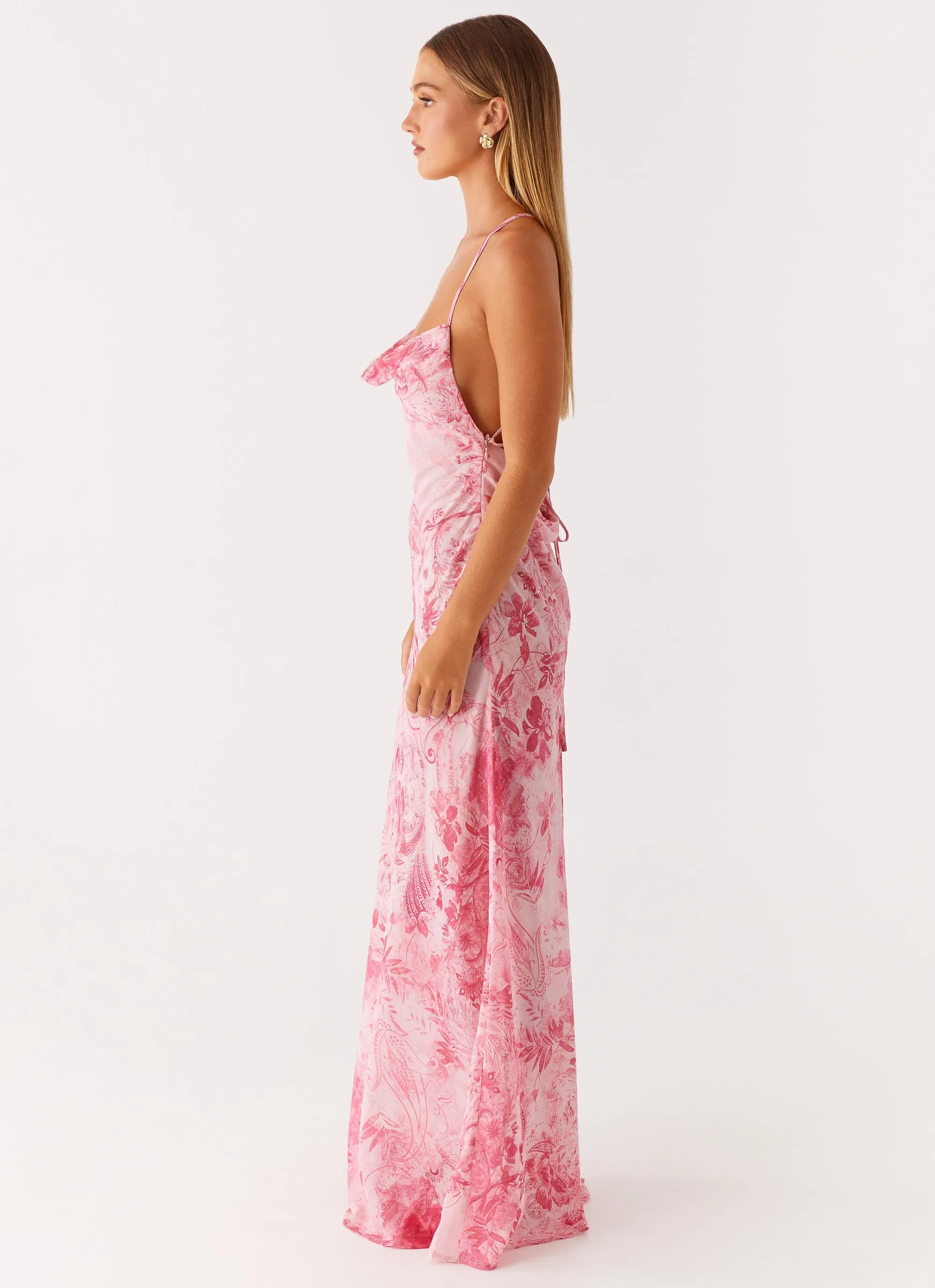 Tara Maxi Dress - Pink Print sold by Peppermayo product image thumbnail 4