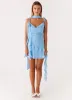 Carina Mini Dress - Blue sold by Peppermayo