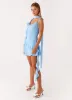 Carina Mini Dress - Blue sold by Peppermayo