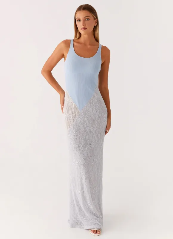 Twilight Dreams Maxi Dress - Blue sold by Peppermayo