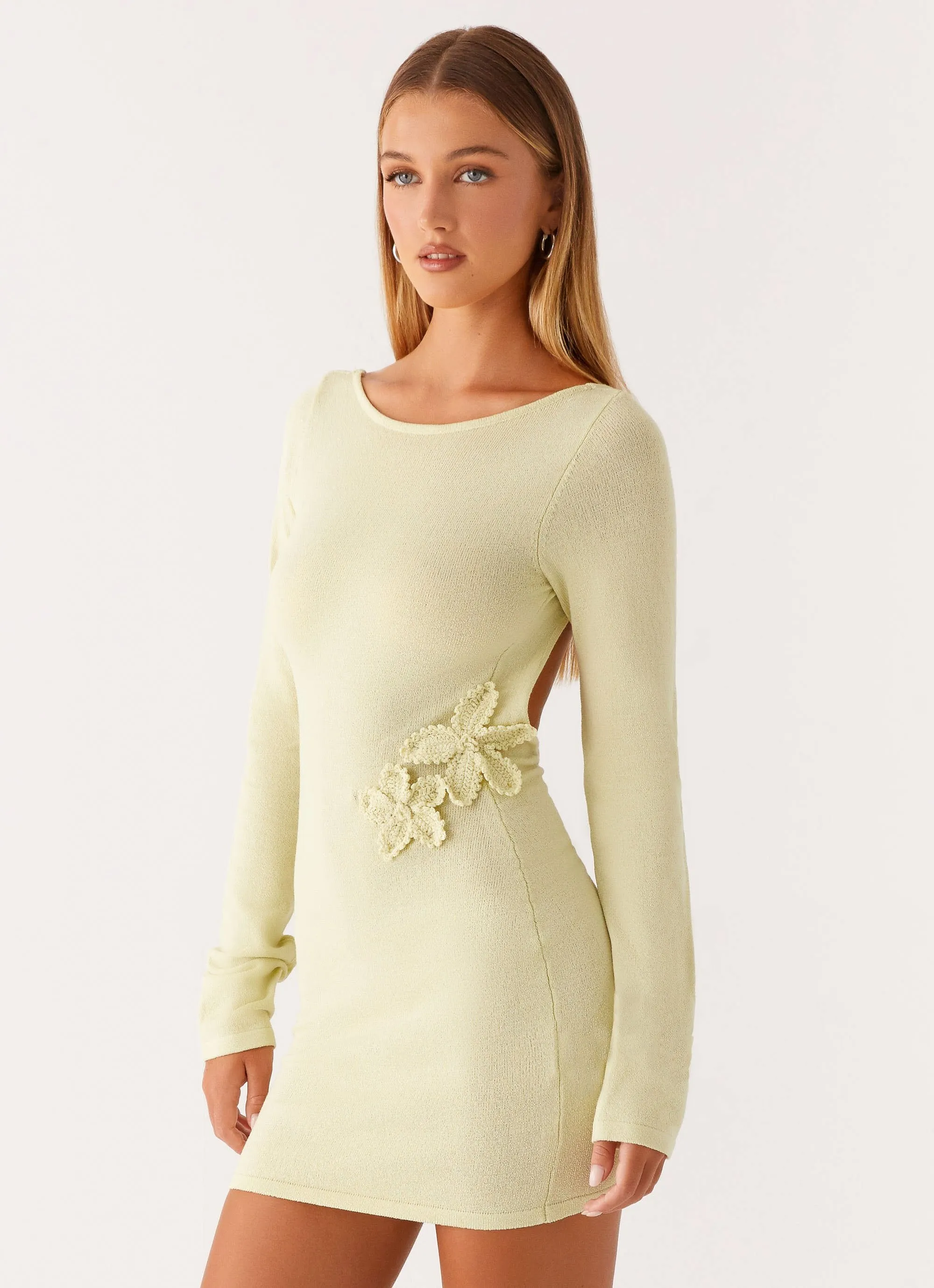 Miriam Knit Mini Dress - Green sold by Peppermayo product image thumbnail 4