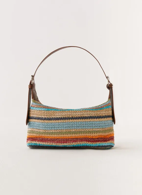 Ziggy Shoulder Bag - Multi Stripe made by Peppermayo