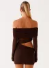 Emery Mini Dress - Chocolate sold by Peppermayo