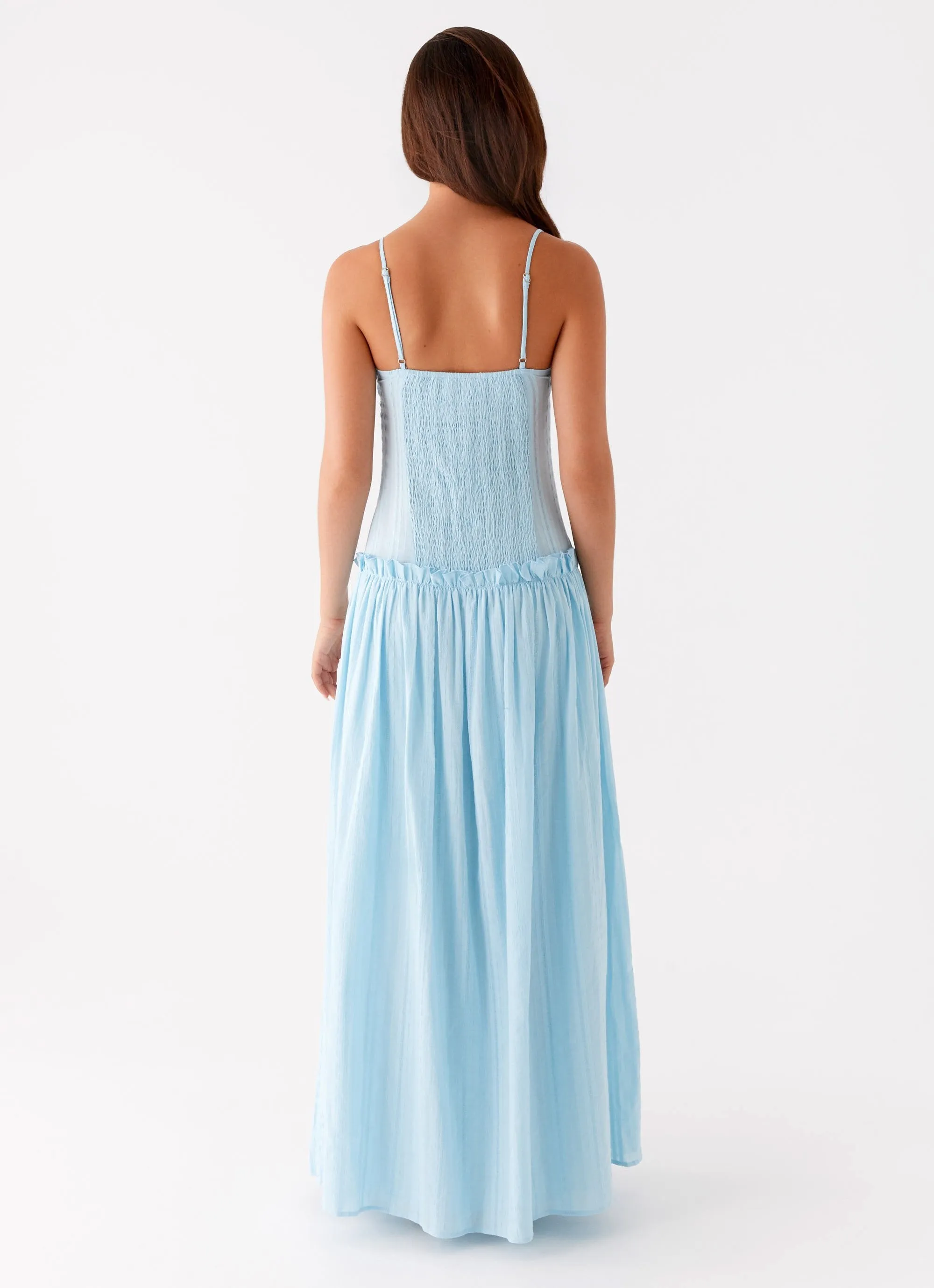 Jacinda Drop Waist Maxi Dress - Blue sold by Peppermayo product image thumbnail 4
