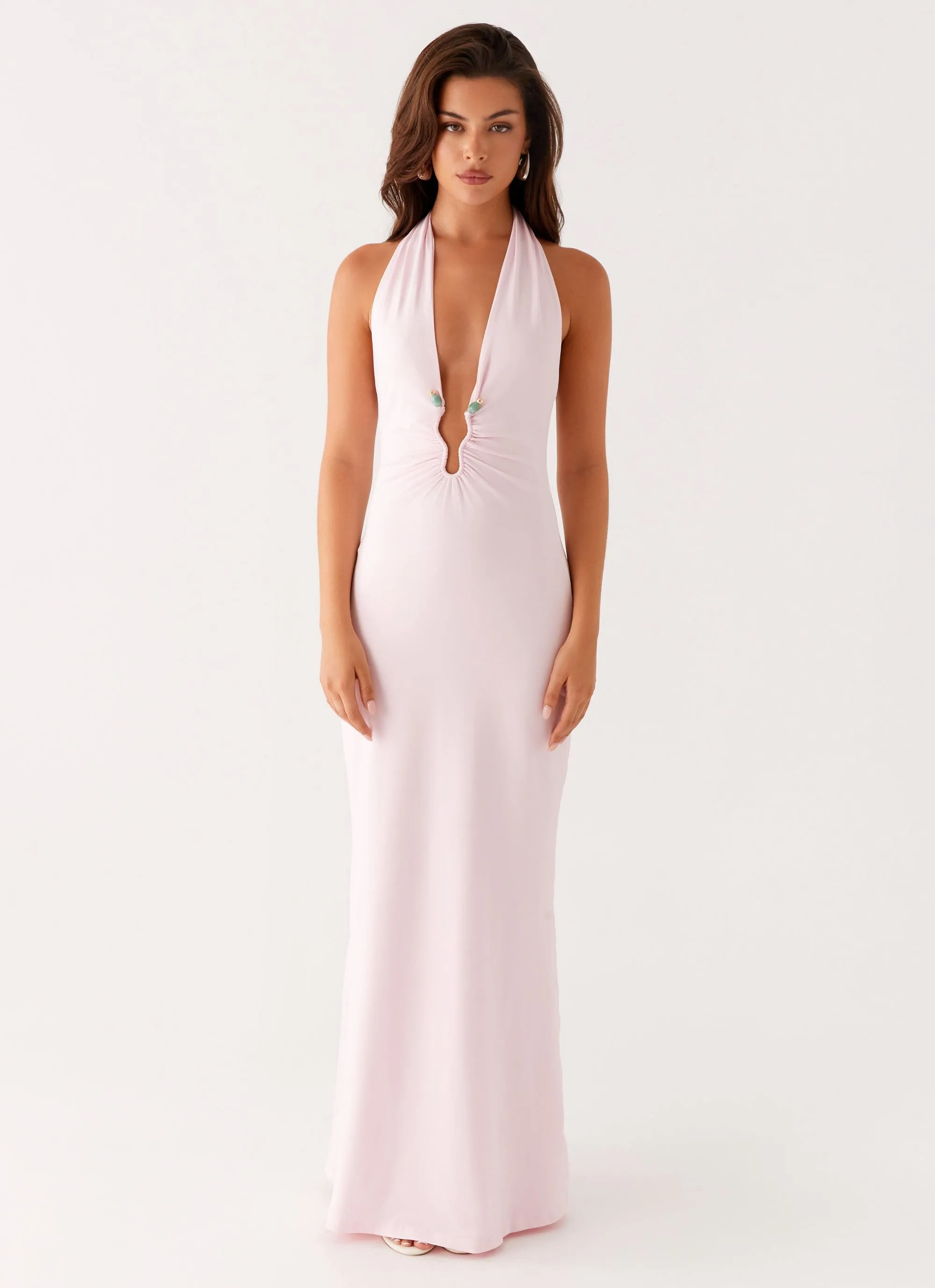 Nicola Maxi Dress - Pink sold by Peppermayo