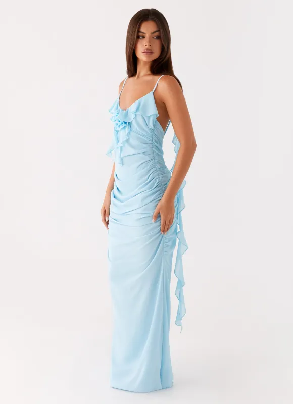 Jasmina Maxi Dress - Blue sold by Peppermayo