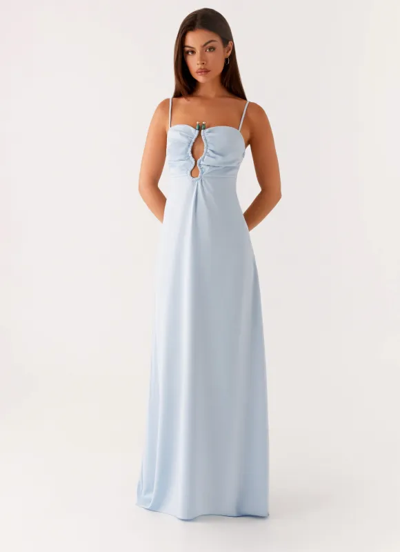 Zelda Maxi Dress - Blue sold by Peppermayo
