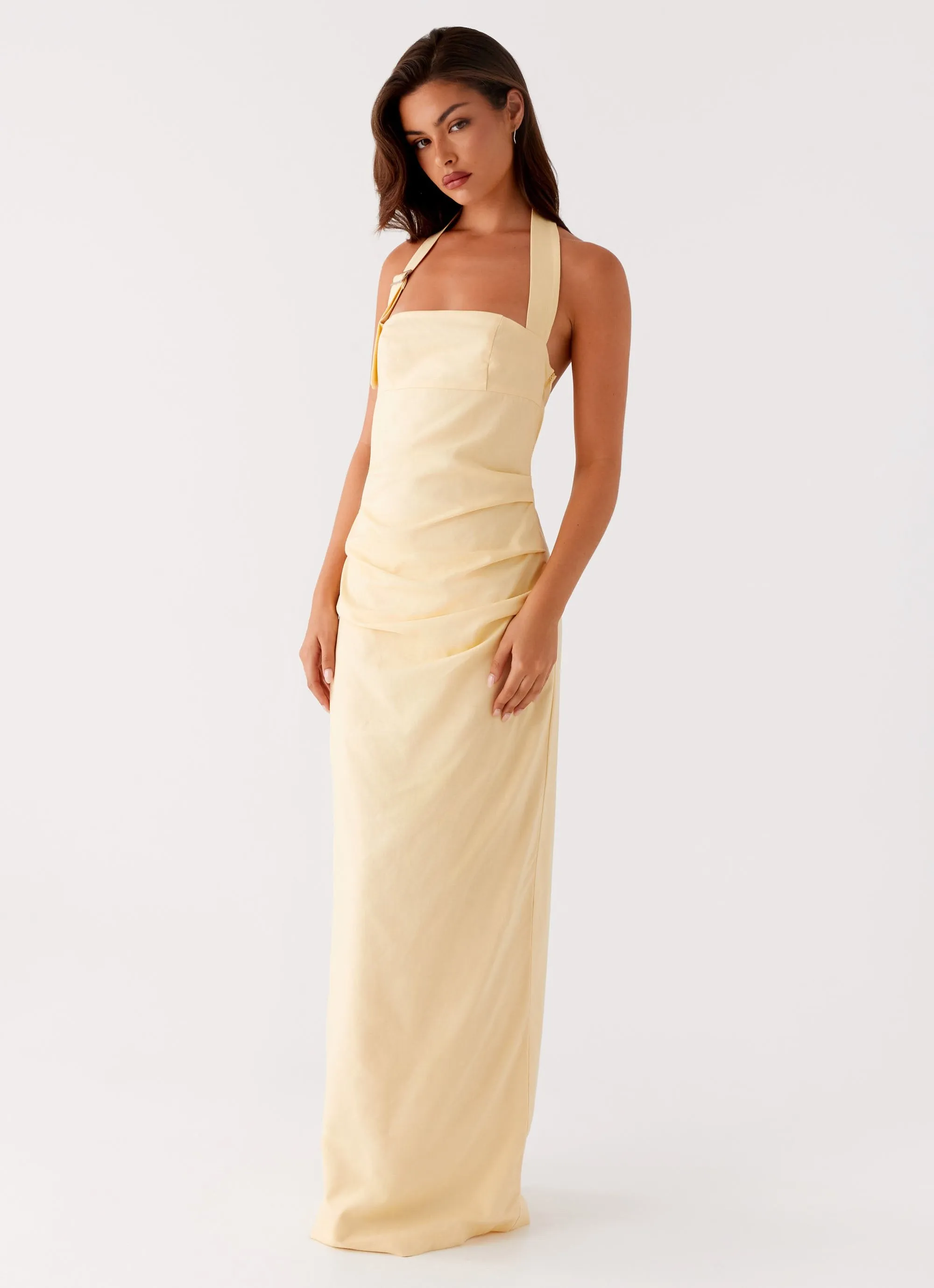 Rumour Has it Maxi Dress - Yellow sold by Peppermayo
