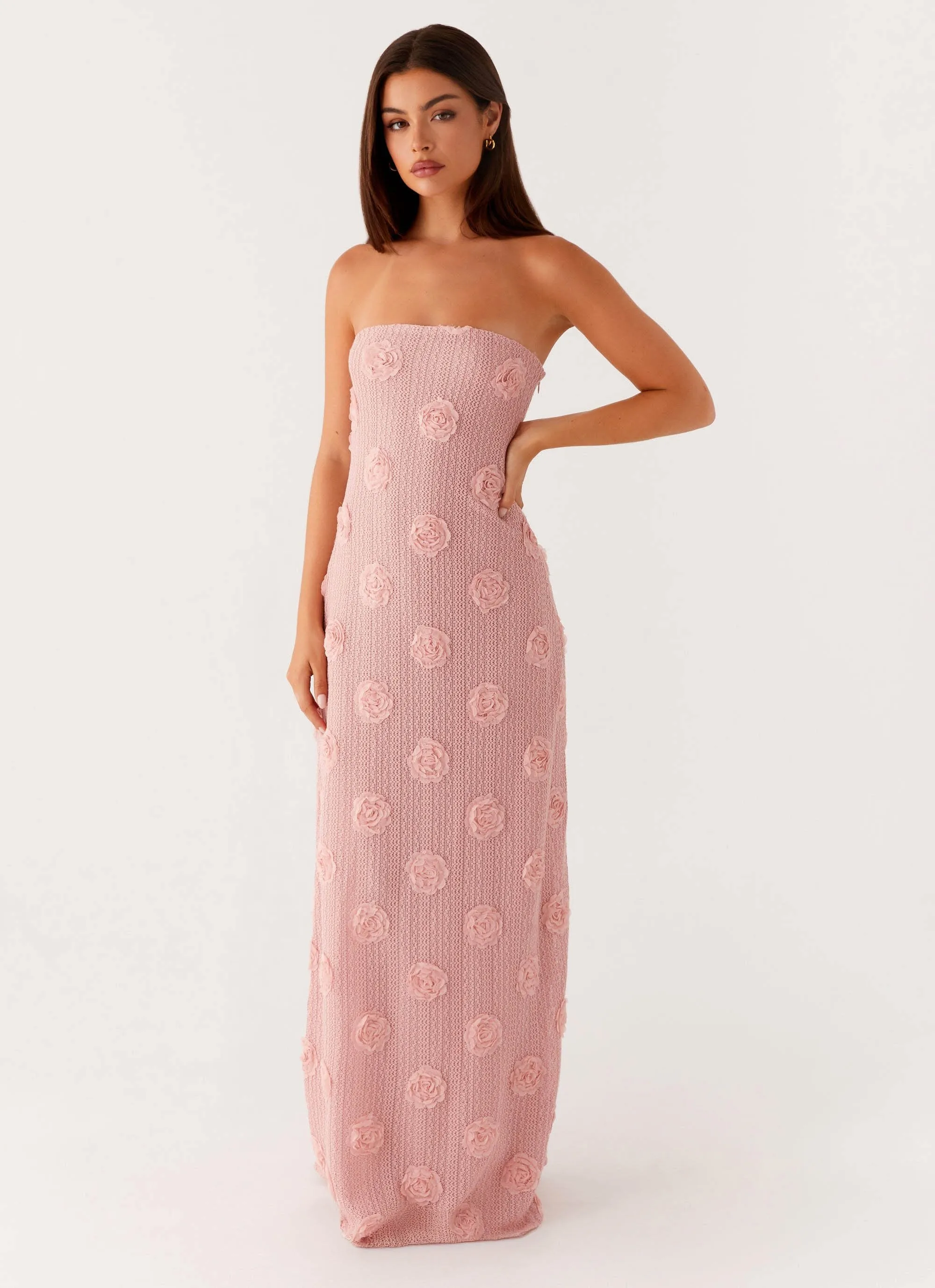Holly Maxi Dress - Pink sold by Peppermayo