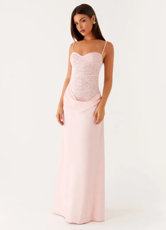 Romy Maxi Dress - Pink sold by Peppermayo