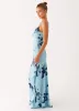 Goldsmith Maxi Dress - Blue Black Floral sold by Peppermayo