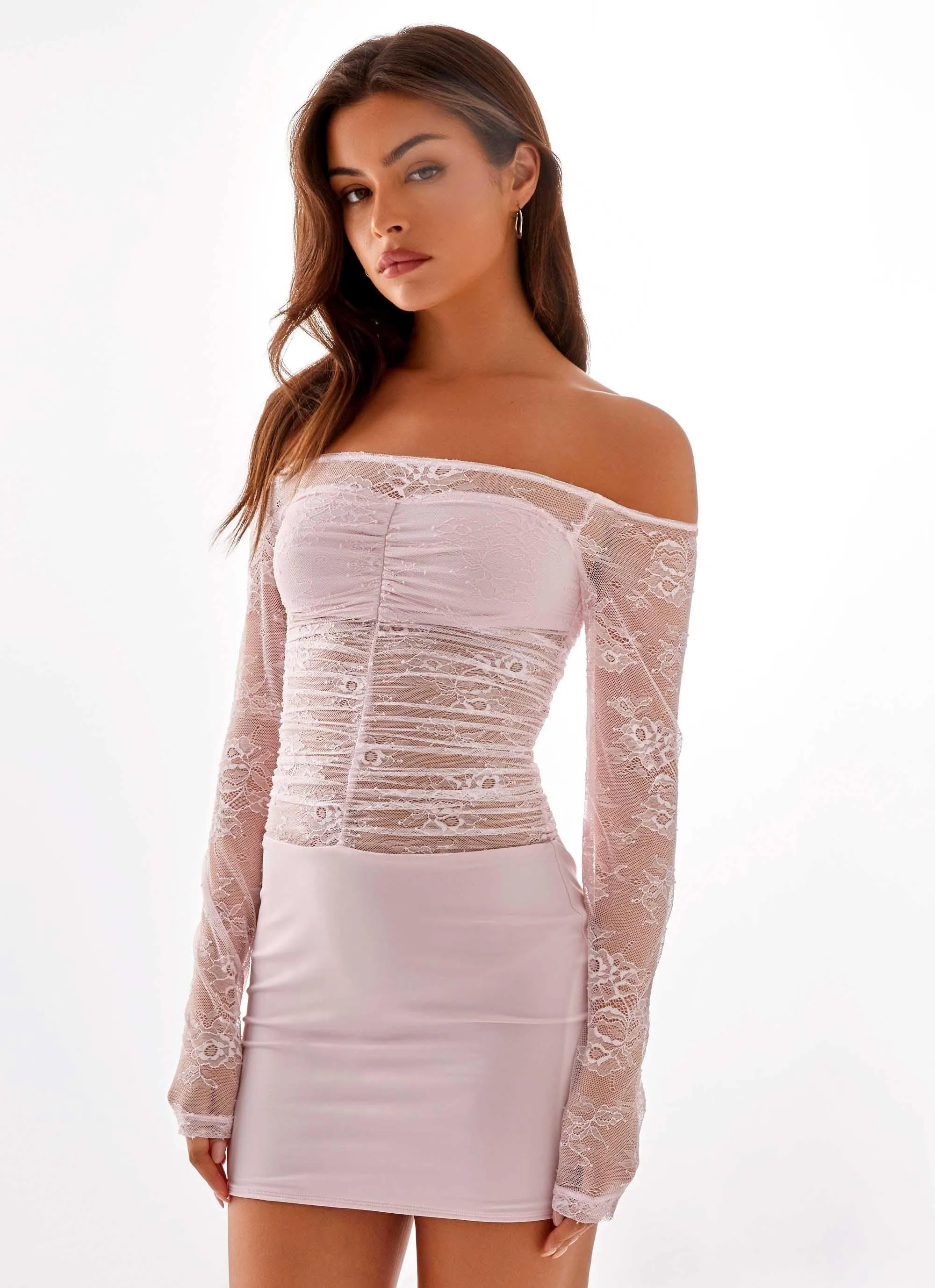 Collide Lace Mini Dress - Pink sold by Peppermayo product image thumbnail 5