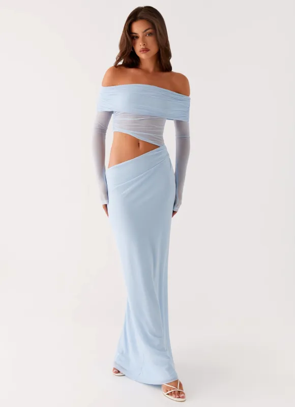 Emery Maxi Dress - Blue sold by Peppermayo