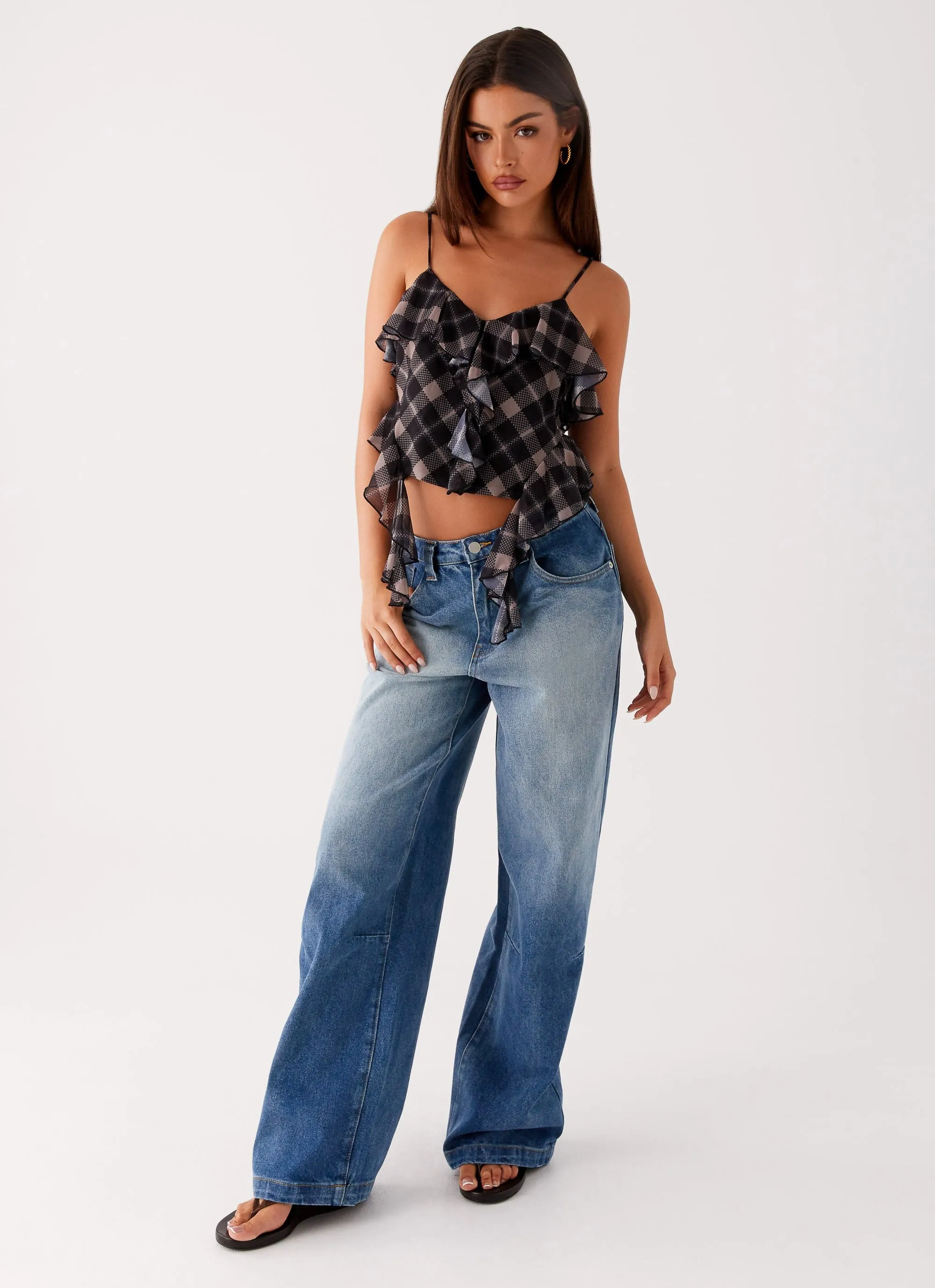 Jessie Cami Top - Taupe Check sold by Peppermayo product image thumbnail 5