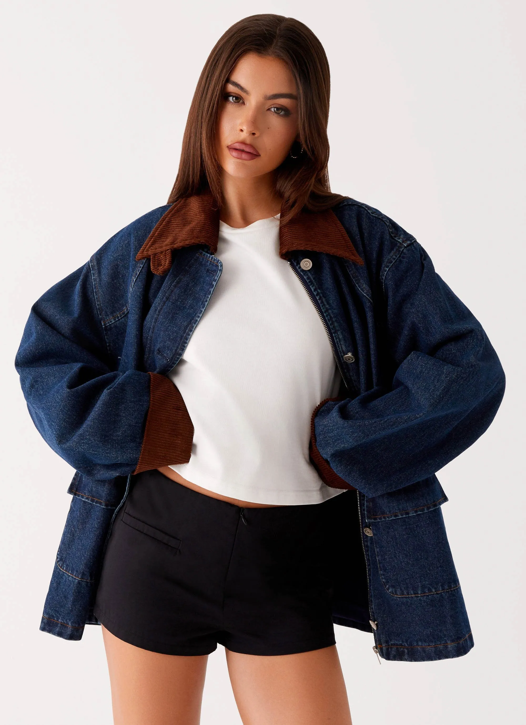 Koda Denim Jacket - Indigo sold by Peppermayo