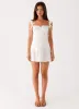 Miami Mini Dress - White sold by Peppermayo