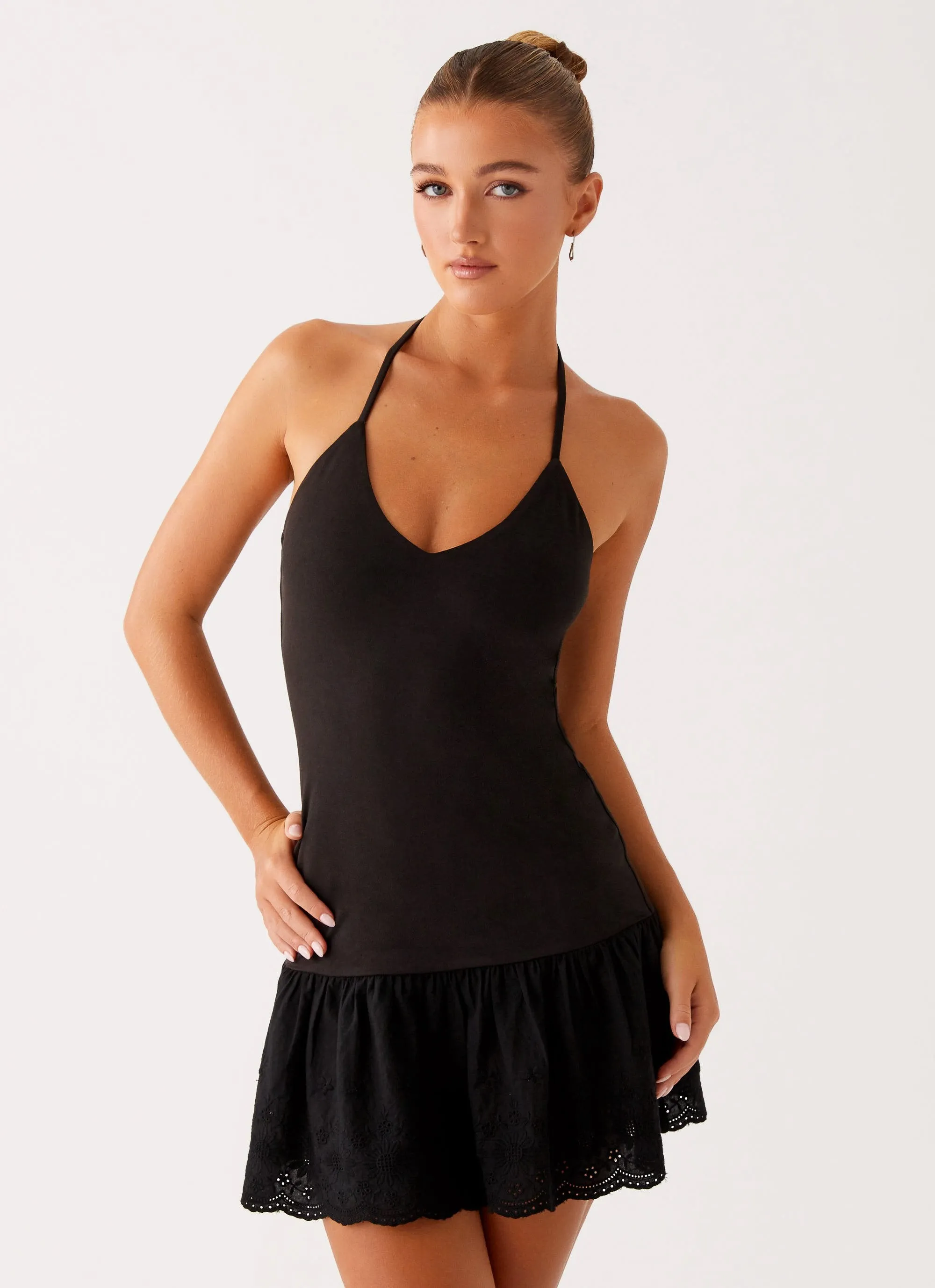 Amsterdam Mini Dress - Black sold by Peppermayo