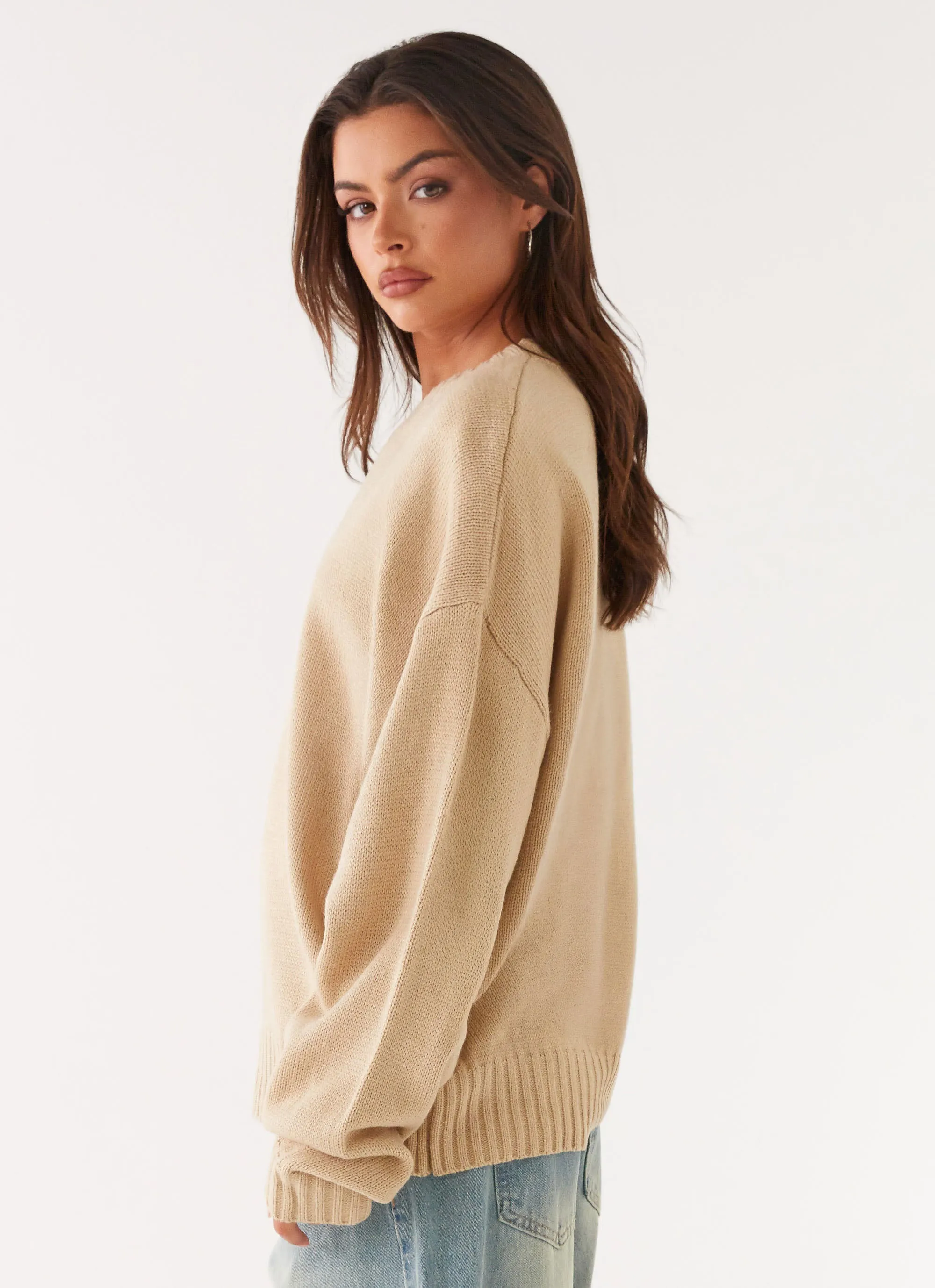 Emma Oversized Sweater - Beige sold by Peppermayo product image thumbnail 4