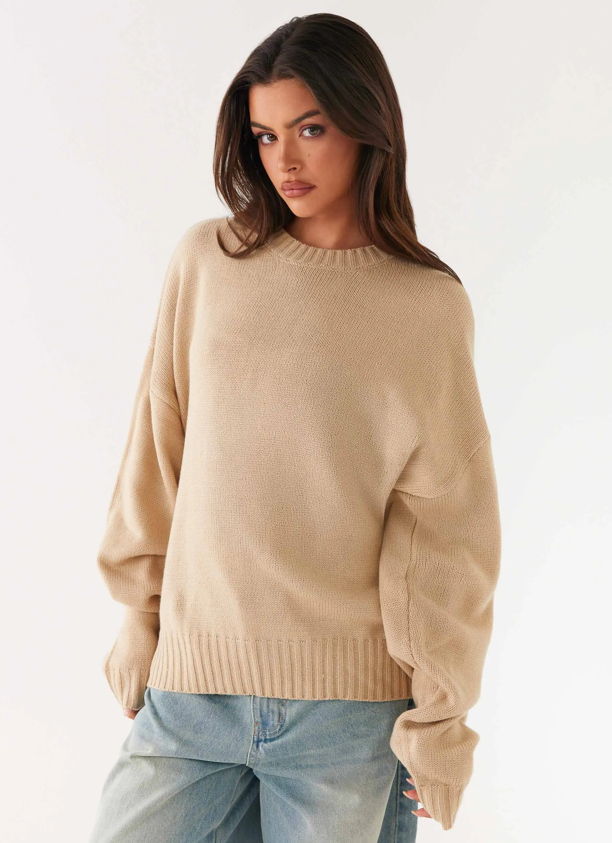 Emma Oversized Sweater - Beige sold by Peppermayo product image thumbnail 2