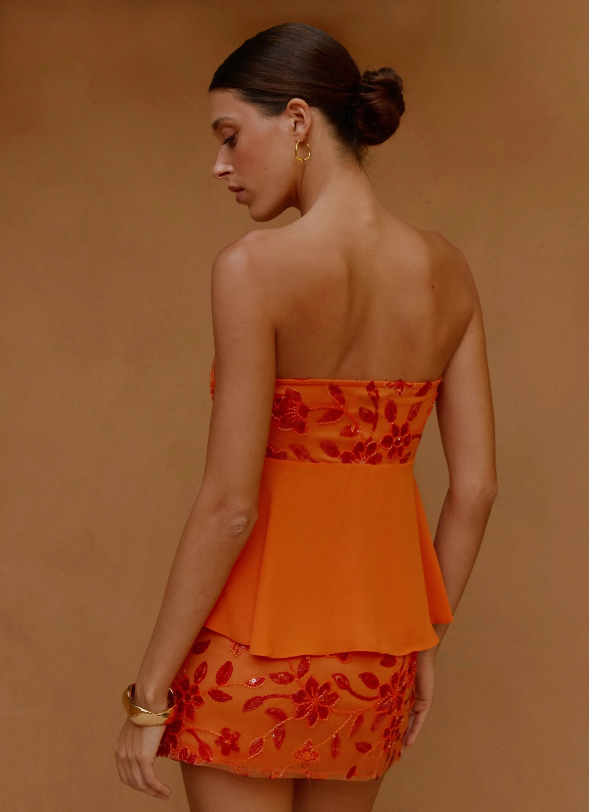 Kenya Beaded Halter Top - Orange sold by Peppermayo product image thumbnail 2