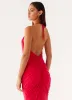 Amari Maxi Dress - Raspberry sold by Peppermayo