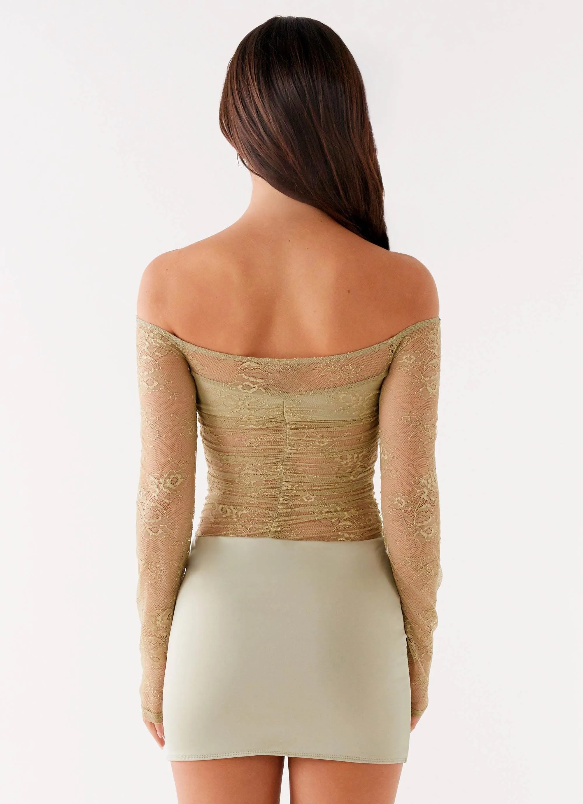 Collide Lace Mini Dress - Sage sold by Peppermayo product image thumbnail 5