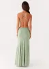 Norah Maxi Dress - Sage sold by Peppermayo