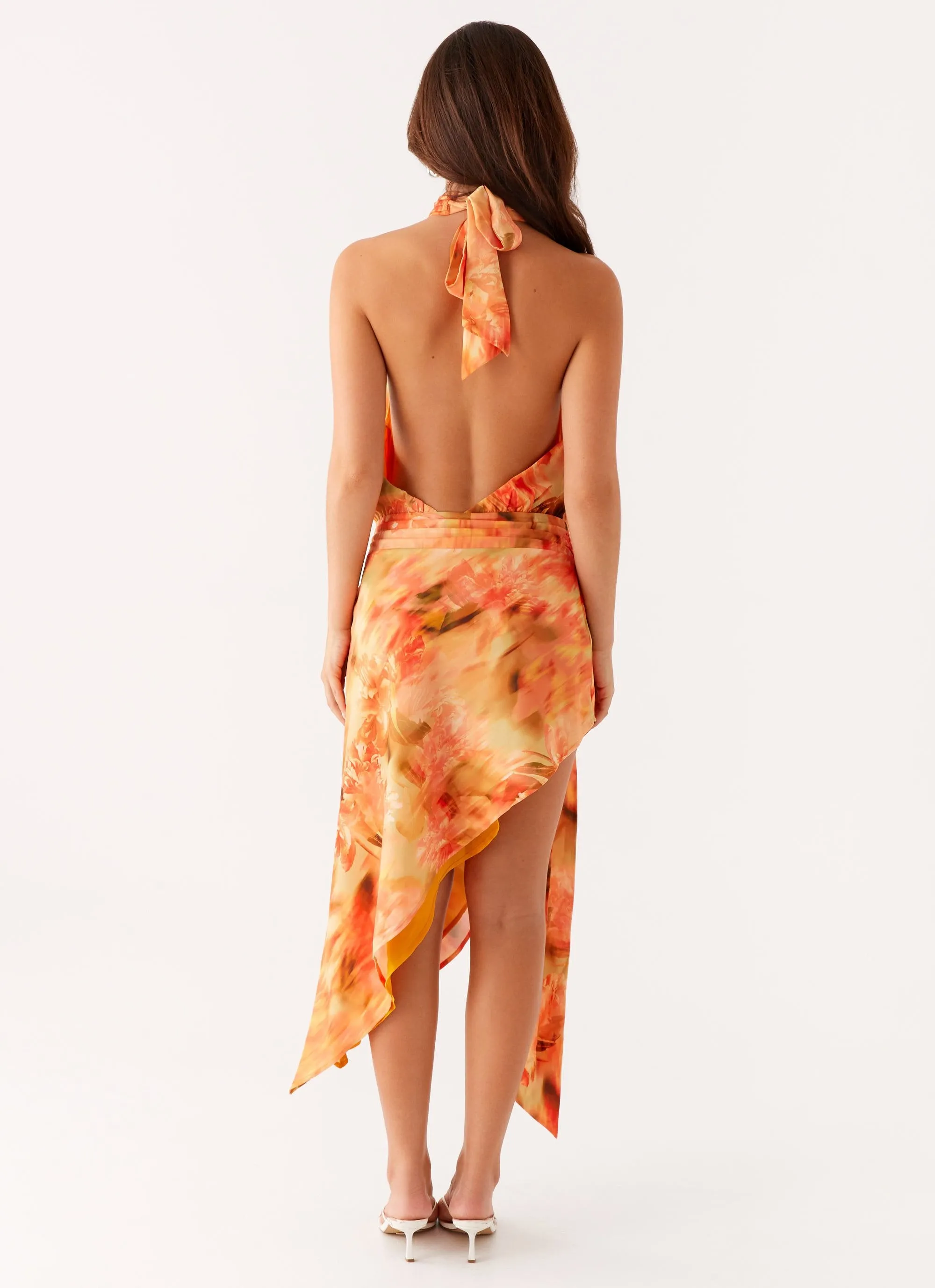 Lou Midi Dress - Sunset Floral sold by Peppermayo product image thumbnail 5
