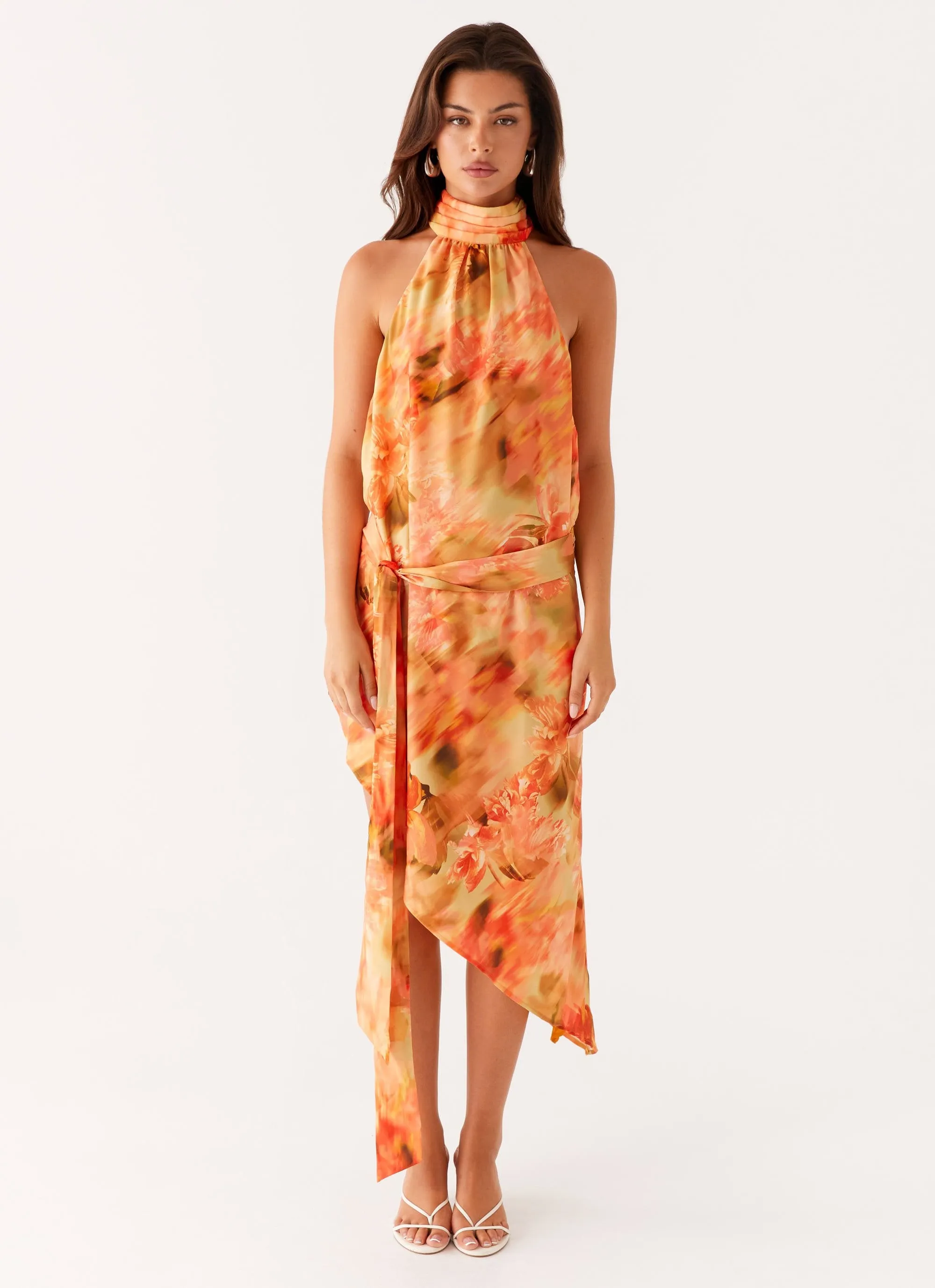 Lou Midi Dress - Sunset Floral sold by Peppermayo product image thumbnail 3