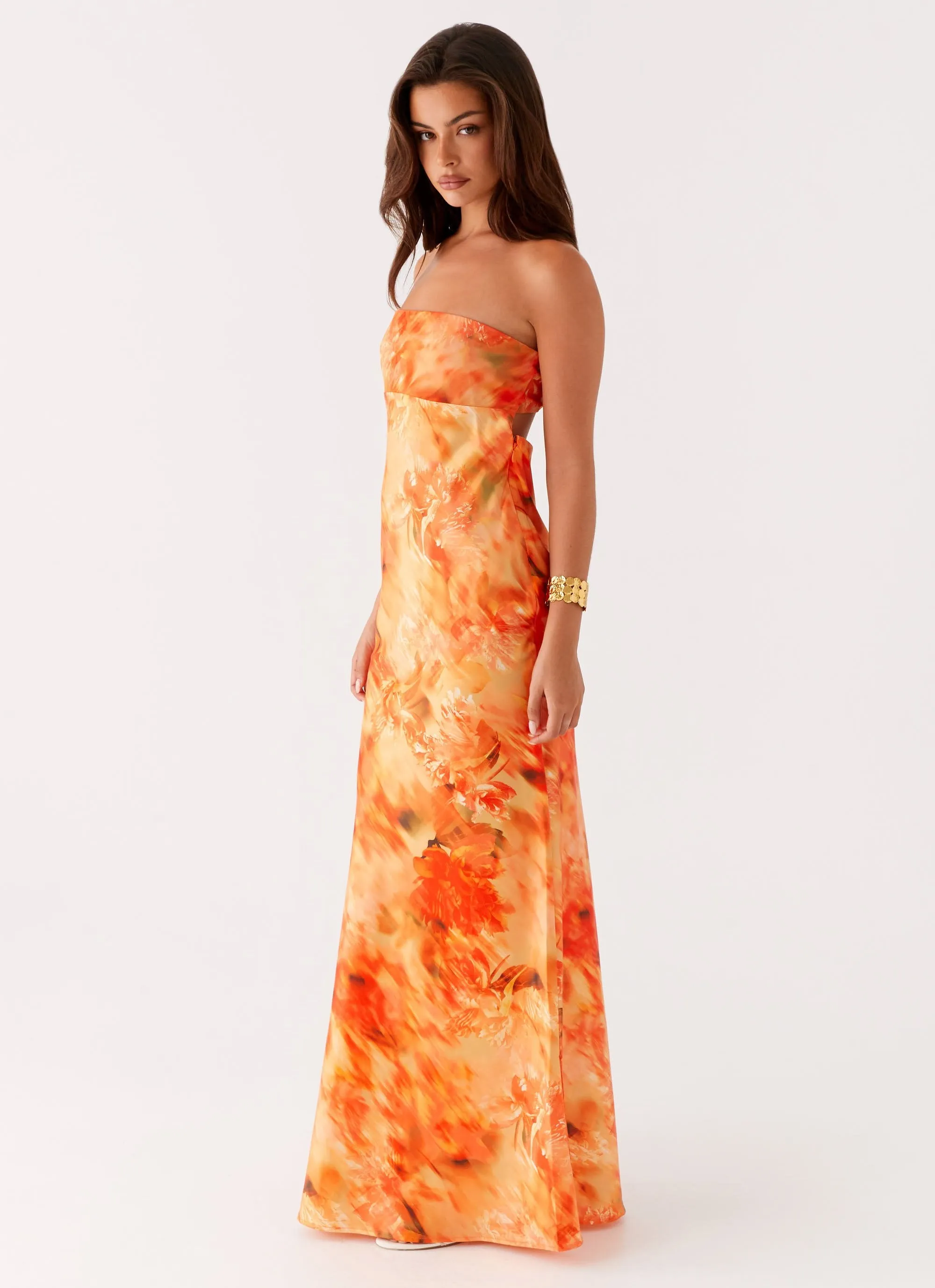 Carmen Maxi Dress - Sunset Floral sold by Peppermayo product image thumbnail 4