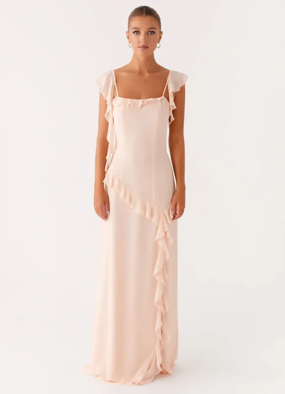 Naya Maxi Dress - Peach sold by Peppermayo