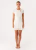 Esty Mini Dress - Ivory sold by Peppermayo