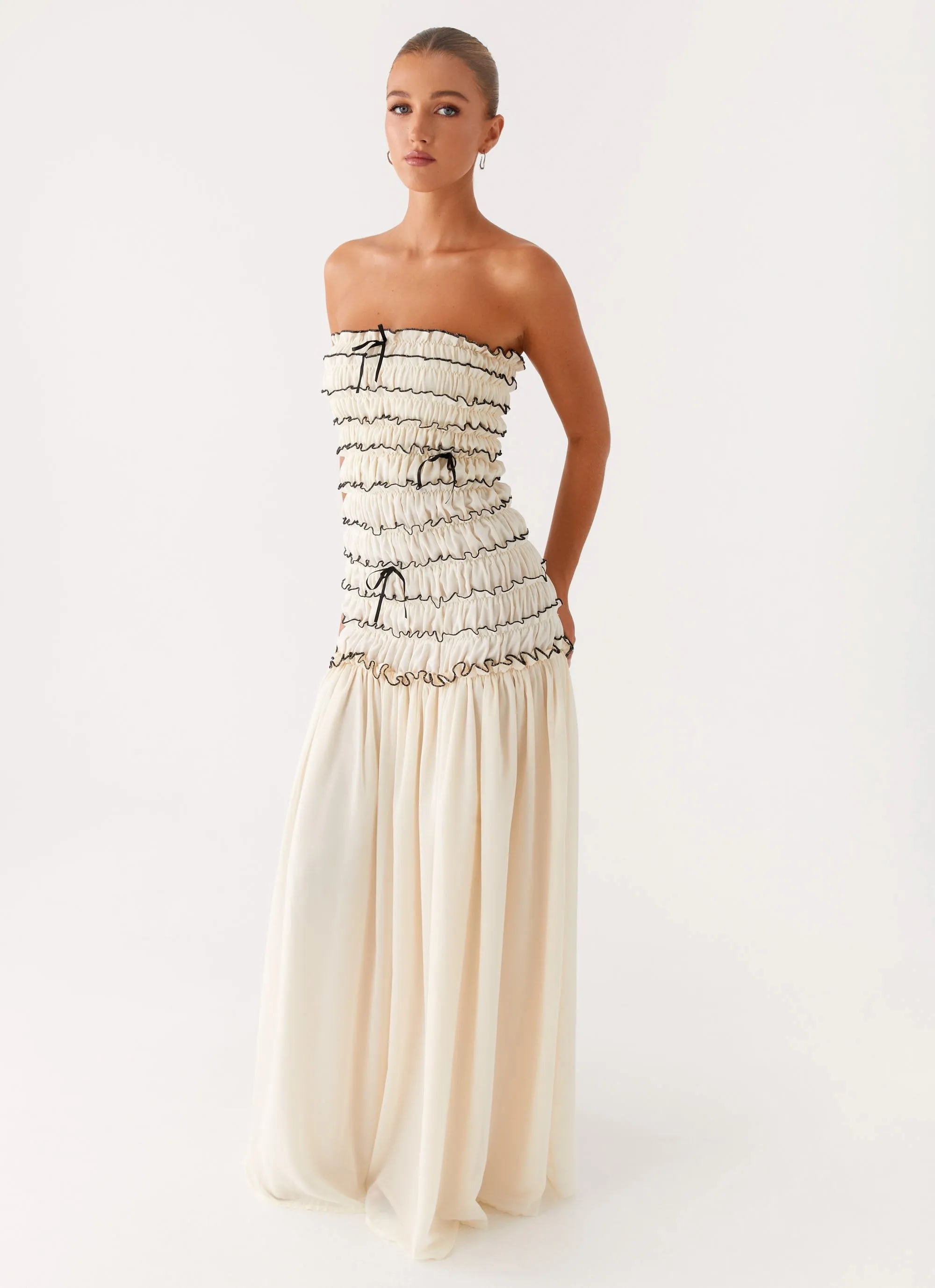 Zariah Maxi Dress - Ivory sold by Peppermayo product image thumbnail 5