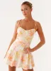 Abby Mini Dress - Floral Print sold by Peppermayo
