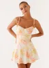 Abby Mini Dress - Floral Print sold by Peppermayo