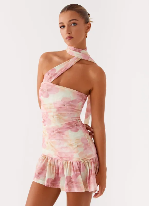 Fleur Mini Dress - Floral Print sold by Peppermayo