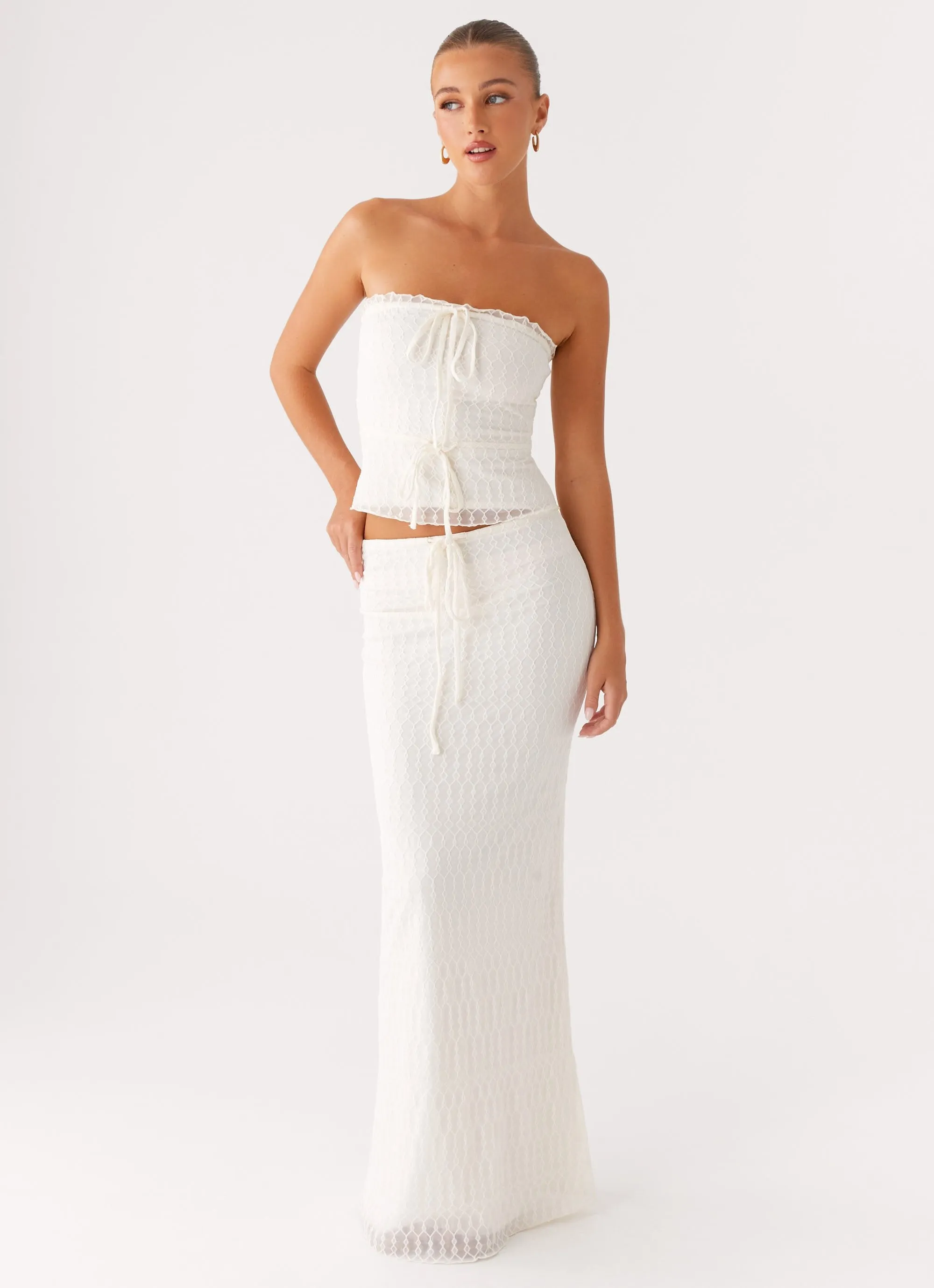 Blakely Maxi Skirt - Ivory sold by Peppermayo product image thumbnail 5