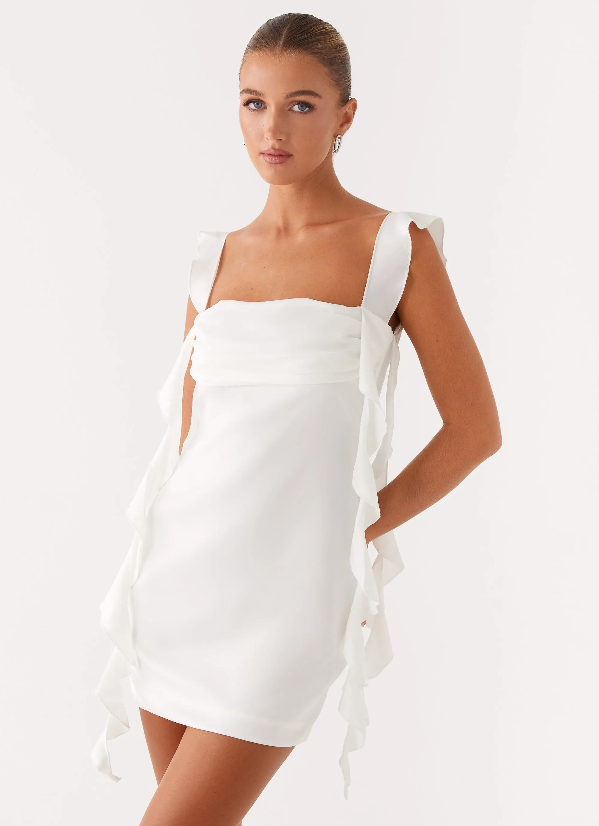 Beckham Mini Dress - White sold by Peppermayo product image thumbnail 5