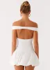 Endless Romance Off Shoulder Mini Dress - White sold by Peppermayo