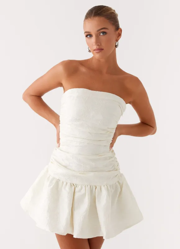 Ray Of Light Mini Dress - White sold by Peppermayo