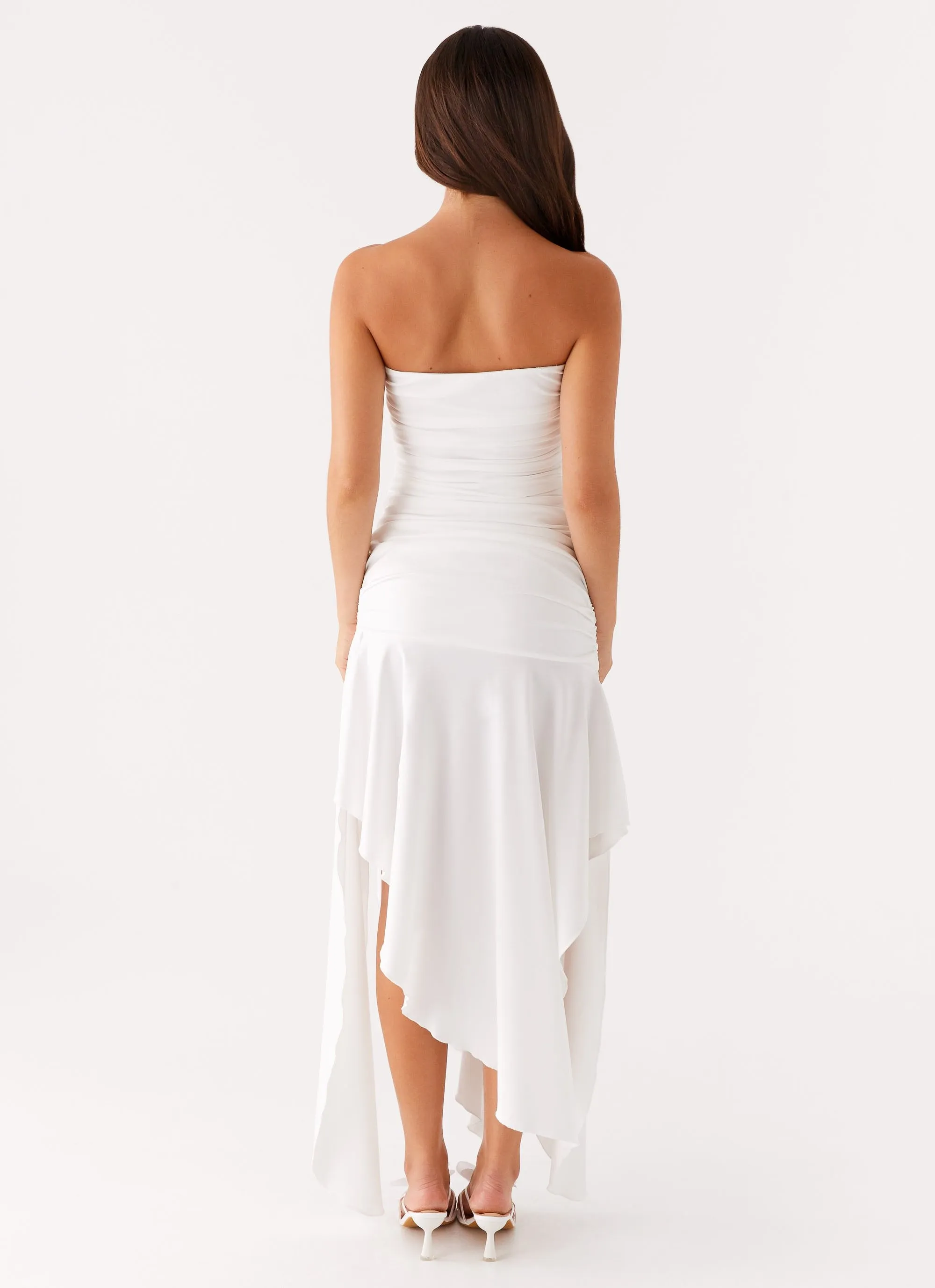 Ora Strapless Maxi Dress - White sold by Peppermayo product image thumbnail 4